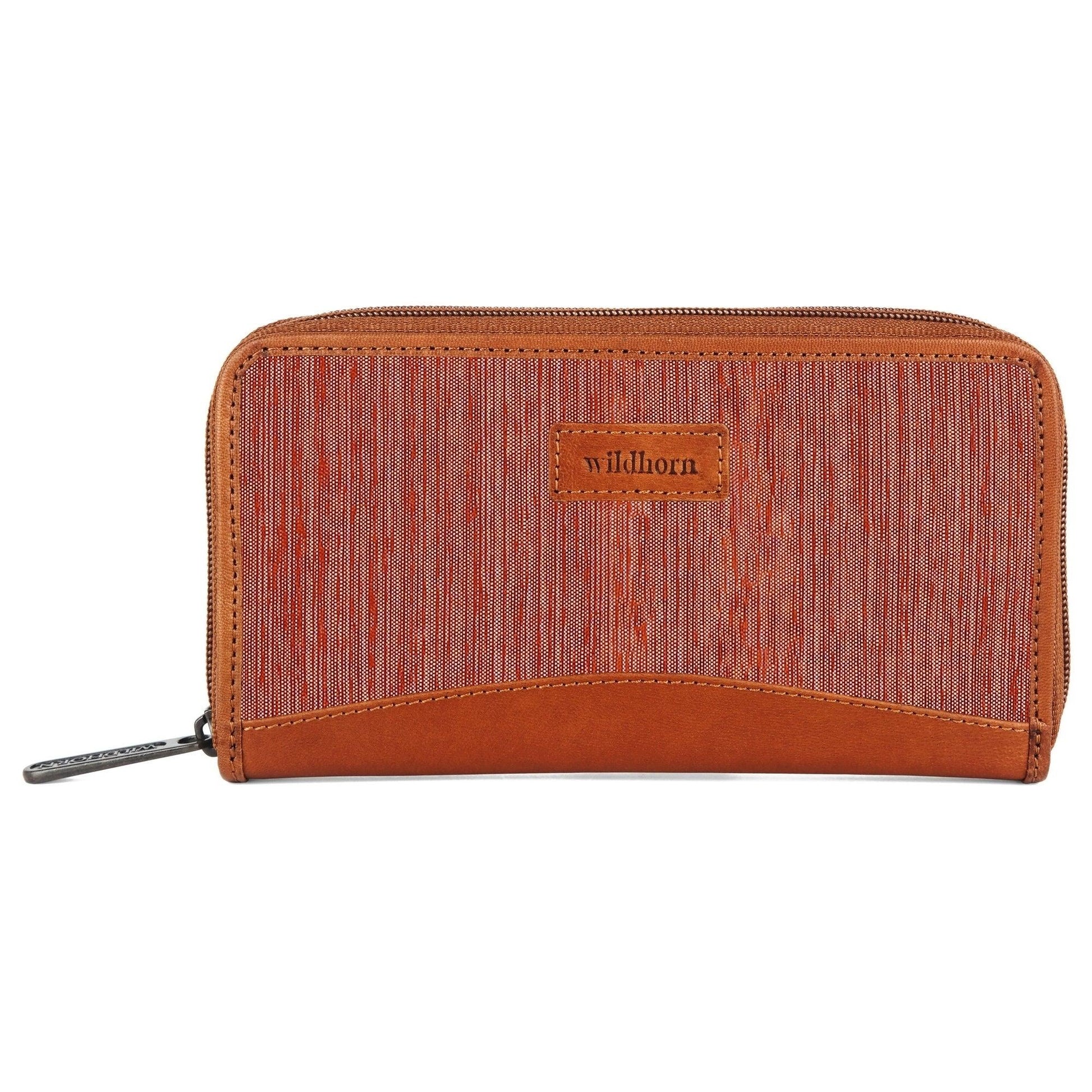 WildHorn Women's Canvas Wallet Clutch - Stylish, Spacious I Zip Around Wallet for Travel, Holds Cards, Phone, Cash - WILDHORN