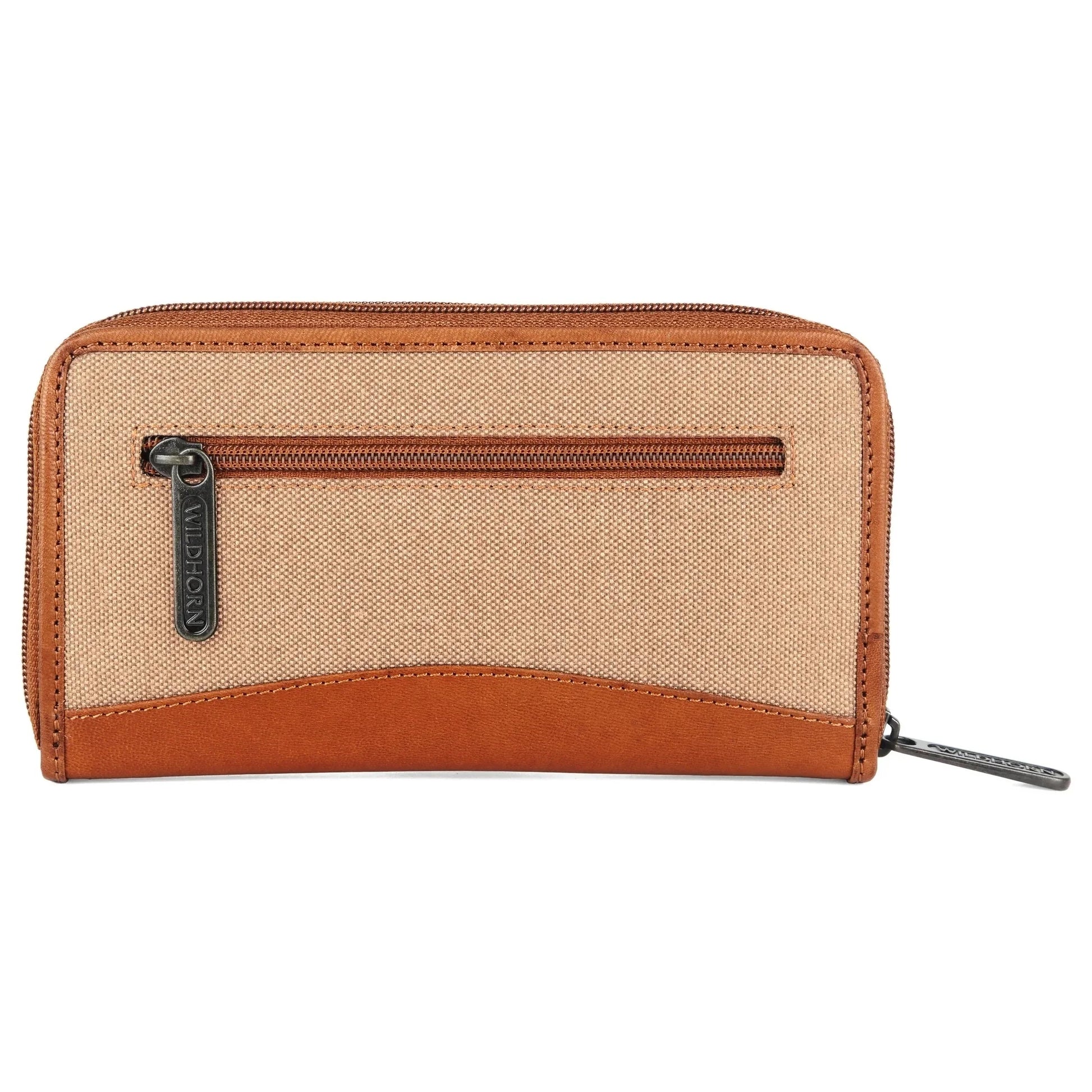 WildHorn Women's Canvas Wallet Clutch - Stylish, Spacious I Zip Around Wallet for Travel, Holds Cards, Phone, Cash. - WILDHORN