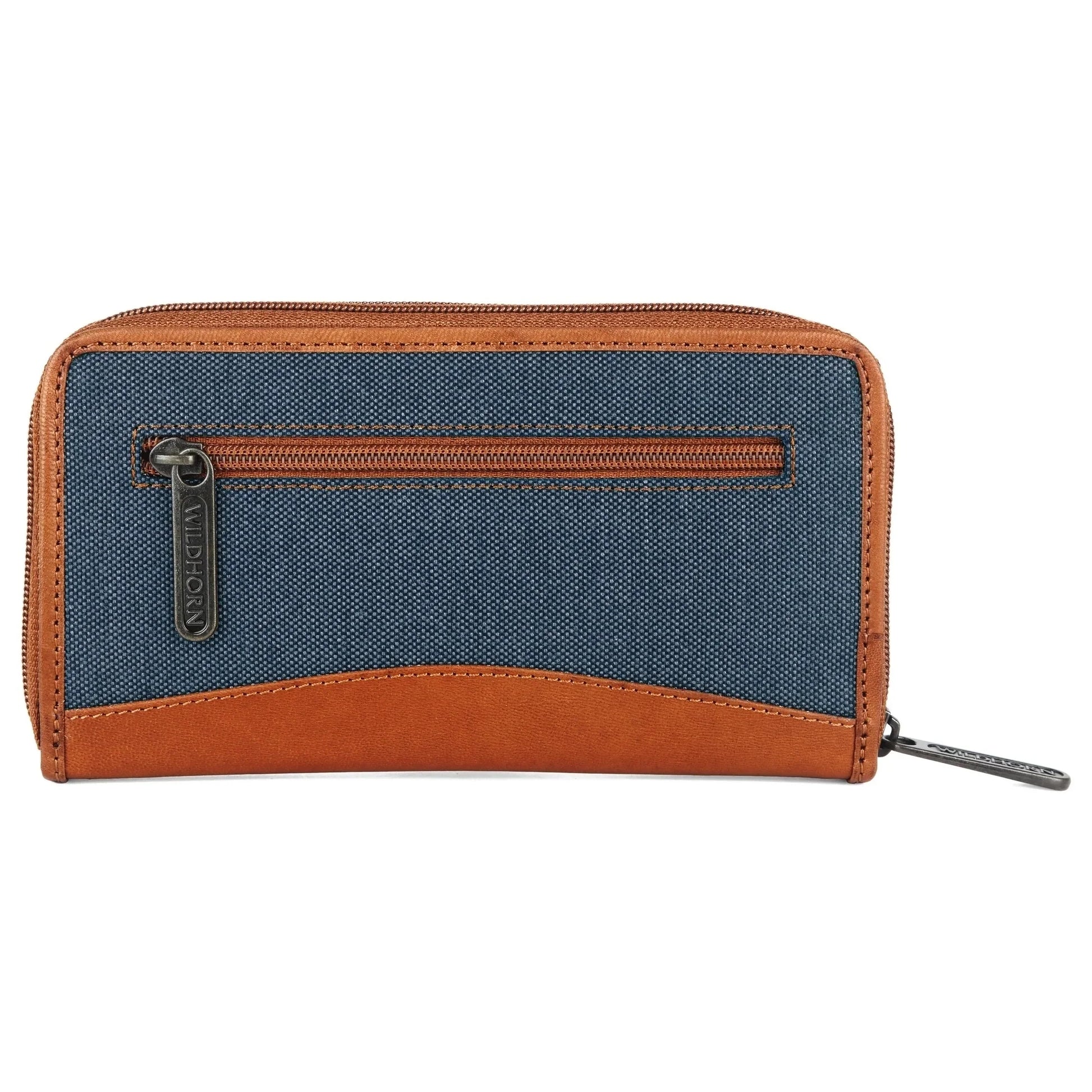WildHorn Women's Canvas Wallet Clutch - Stylish, Spacious I Zip Around Wallet for Travel, Holds Cards, Phone, Cash. - WILDHORN