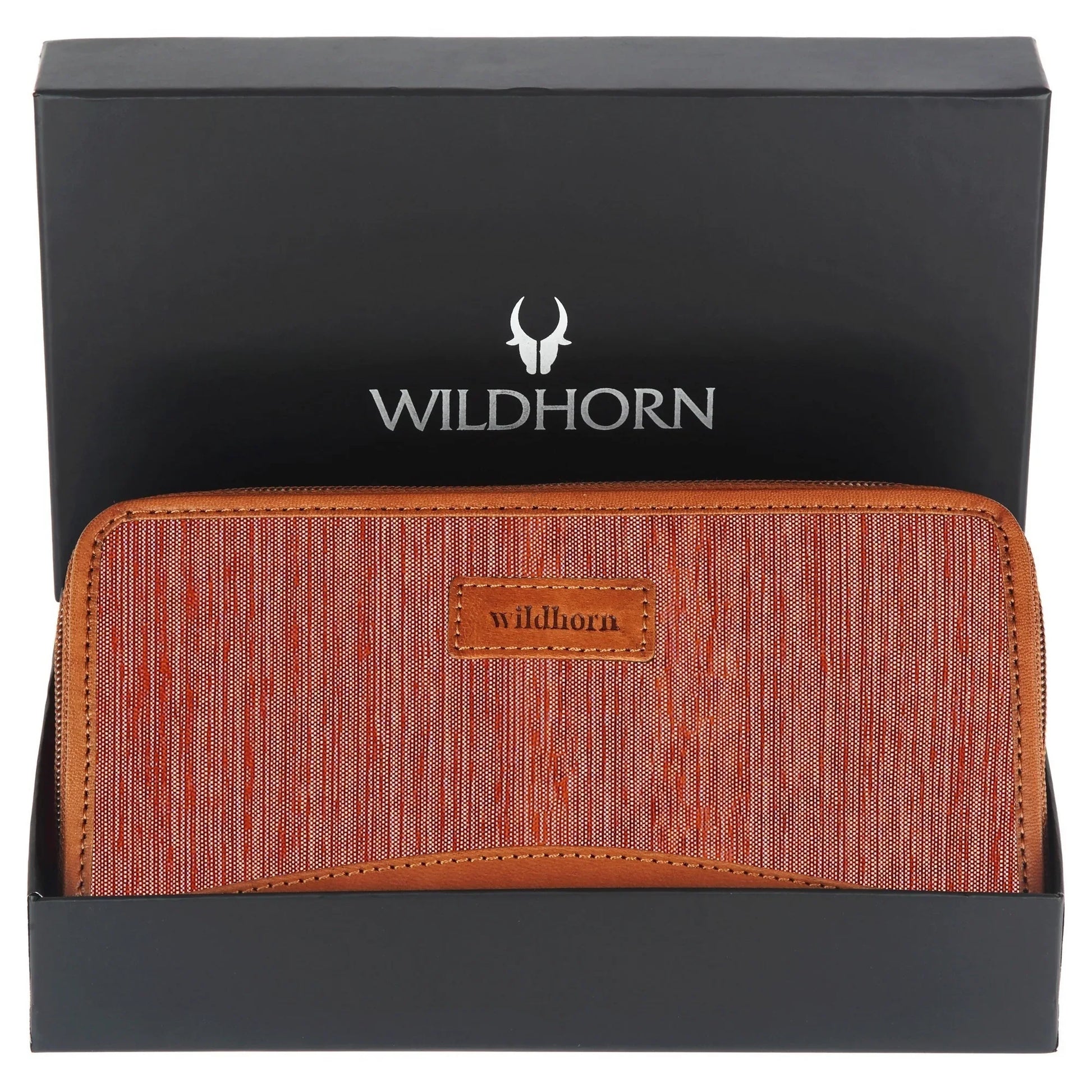 WildHorn Women's Canvas Wallet Clutch - Stylish, Spacious I Zip Around Wallet for Travel, Holds Cards, Phone, Cash - WILDHORN