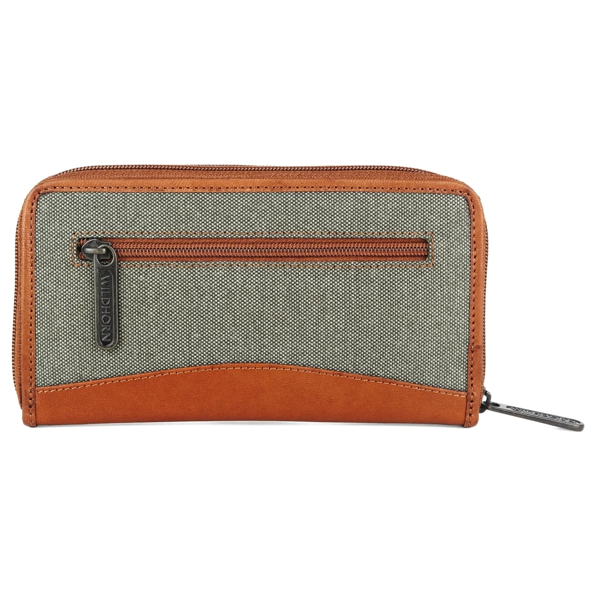 WildHorn Women's Canvas Wallet Clutch - Stylish, Spacious I Zip Around Wallet for Travel, Holds Cards, Phone, Cash. - WILDHORN