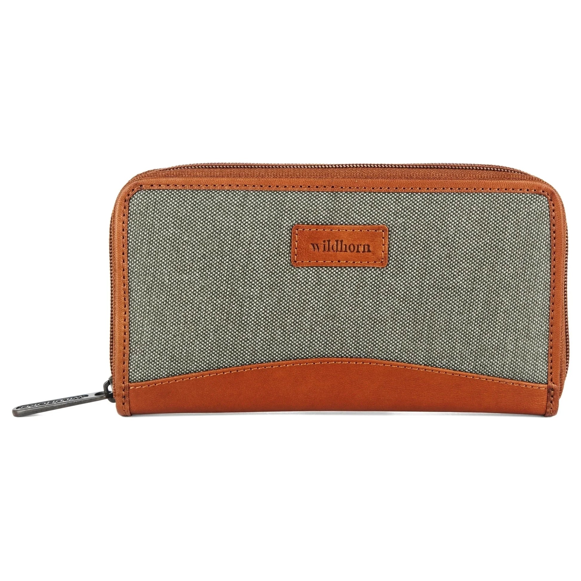 WildHorn Women's Canvas Wallet Clutch - Stylish, Spacious I Zip Around Wallet for Travel, Holds Cards, Phone, Cash. - WILDHORN