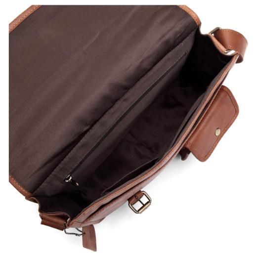 WILINGTON Leather Messenger Bag for Men - WILDHORN