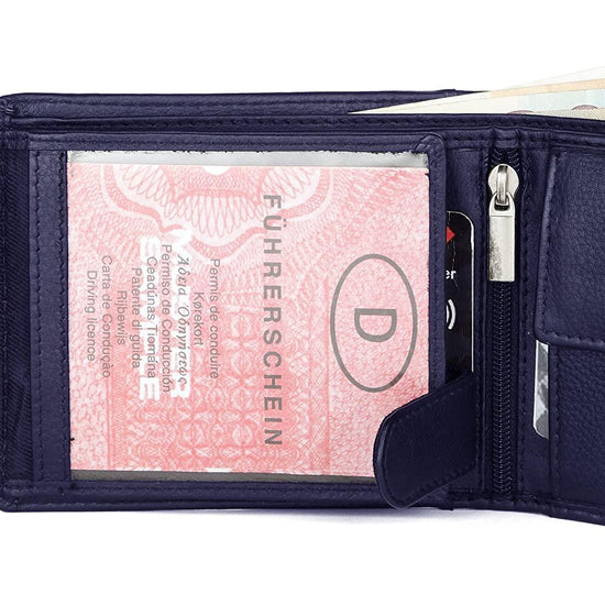 WILLIAM RFID Protected Leather Wallet for Men - WILDHORN