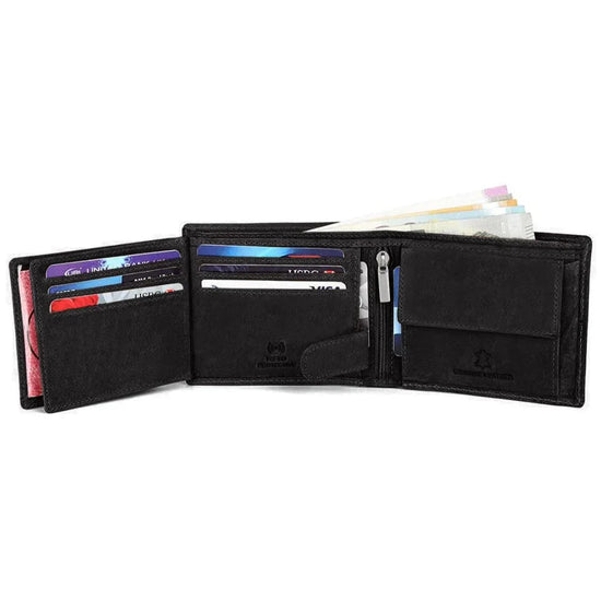 WILLIAM RFID Protected Leather Wallet for Men - WILDHORN