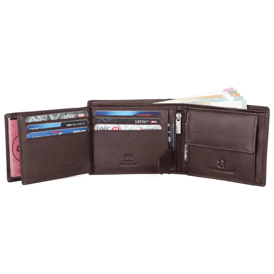 WILLIAM RFID Protected Leather Wallet for Men - WILDHORN