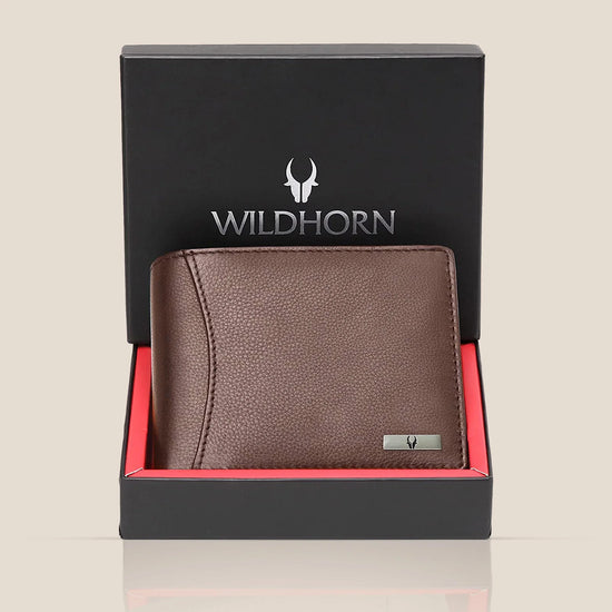 WILLIAM RFID Protected Leather Wallet for Men - WILDHORN