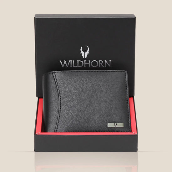 WILLIAM RFID Protected Leather Wallet for Men - WILDHORN