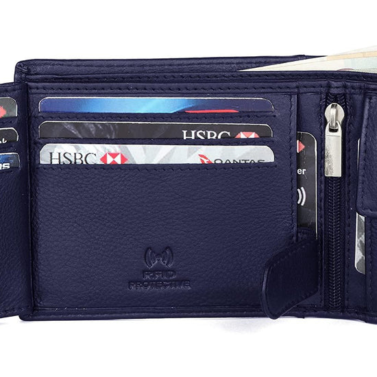 WILLIAM RFID Protected Leather Wallet for Men - WILDHORN