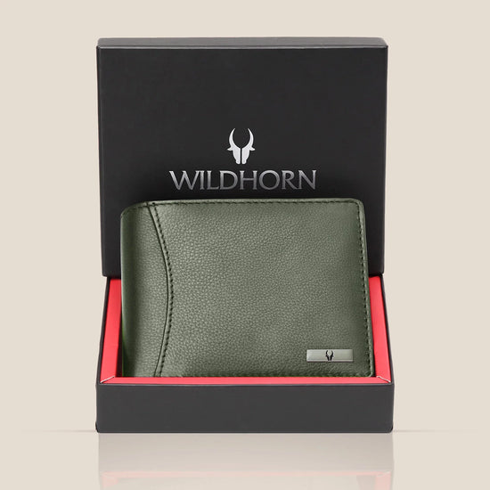 WILLIAM RFID Protected Leather Wallet for Men - WILDHORN