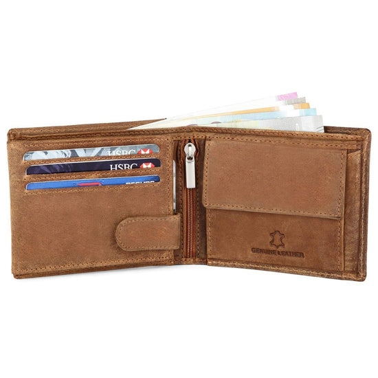 WILLIAM RFID Protected Leather Wallet for Men - WILDHORN