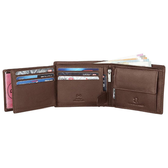 WILLIAM RFID Protected Leather Wallet for Men - WILDHORN