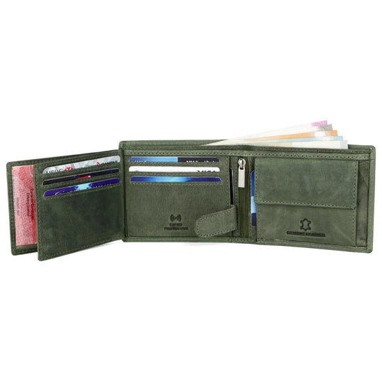 WILLIAM RFID Protected Leather Wallet for Men - WILDHORN