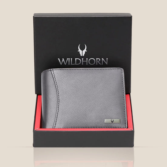 WILLIAM RFID Protected Leather Wallet for Men - WILDHORN