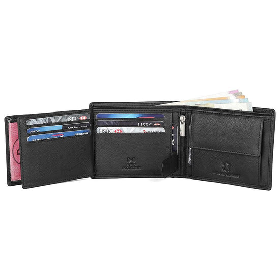 WILLIAM RFID Protected Leather Wallet for Men - WILDHORN