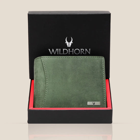 WILLIAM RFID Protected Leather Wallet for Men - WILDHORN