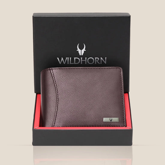 WILLIAM RFID Protected Leather Wallet for Men - WILDHORN
