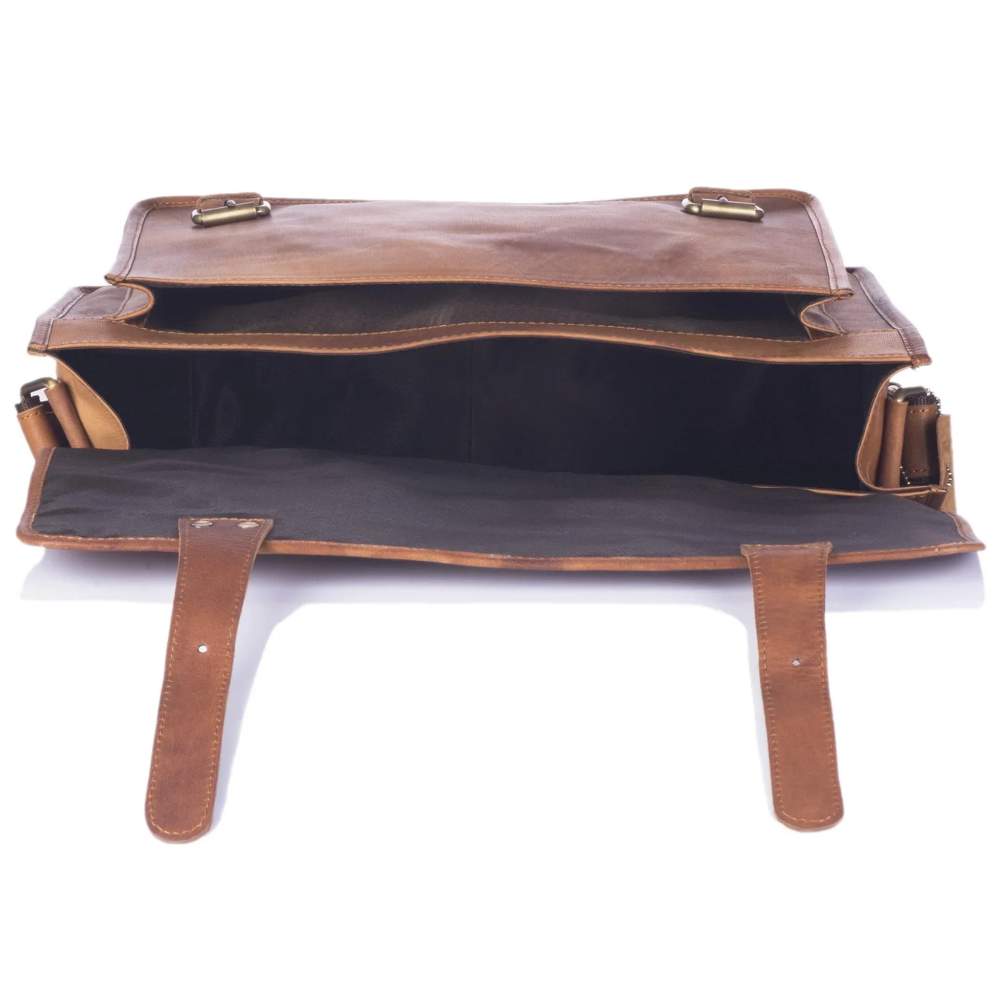 WILLOW Leather Laptop Messenger Bag for Men - WILDHORN