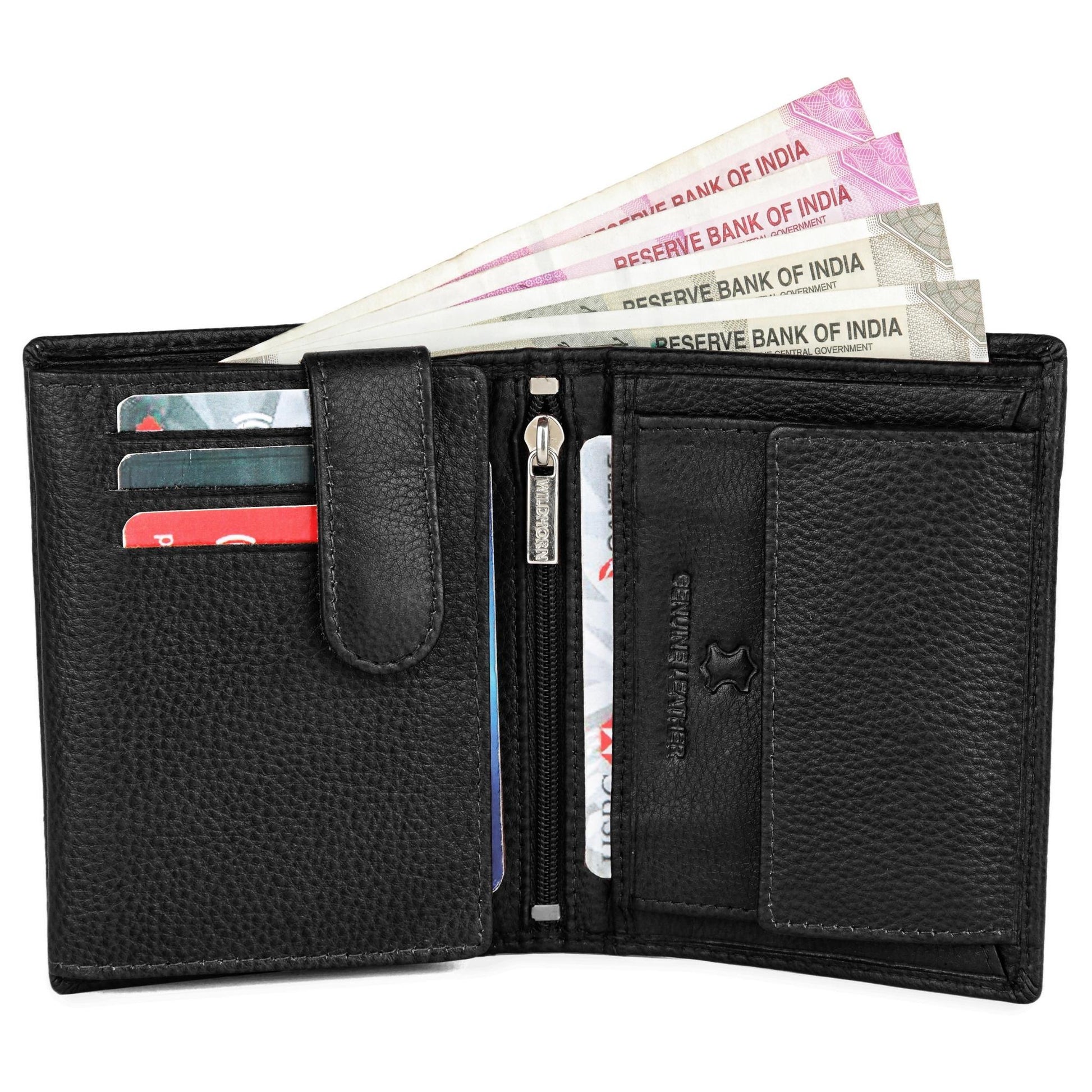 WINSTON RFID Protected Leather Wallet for Men - WILDHORN