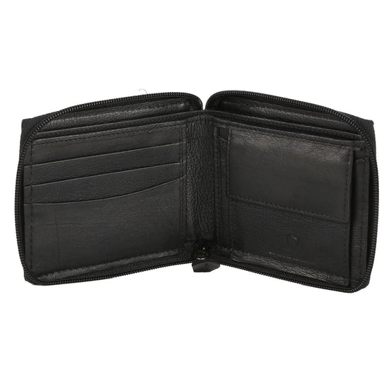 XAVIER RFID Protected Leather Wallet for Men - WILDHORN