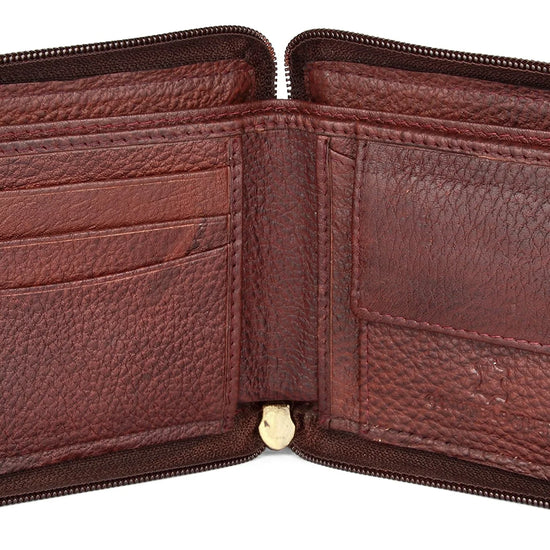 XAVIER RFID Protected Leather Wallet for Men - WILDHORN
