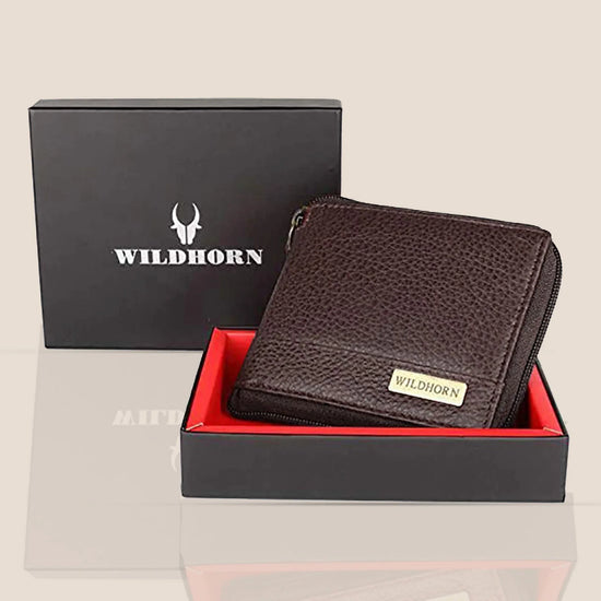 XAVIER RFID Protected Leather Wallet for Men - WILDHORN