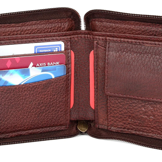 XAVIER RFID Protected Leather Wallet for Men - WILDHORN