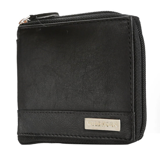 XAVIER RFID Protected Leather Wallet for Men - WILDHORN