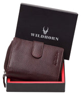 WildHorn RFID Protected Genuine Leather Wallet for Women Stylish|Purse for Women/Girls - WILDHORN