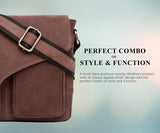 Wildhorn genuine Leather Work Messenger Bag for Men | Everyday Multipurpose Traveller Bag(WHM204) - WILDHORN