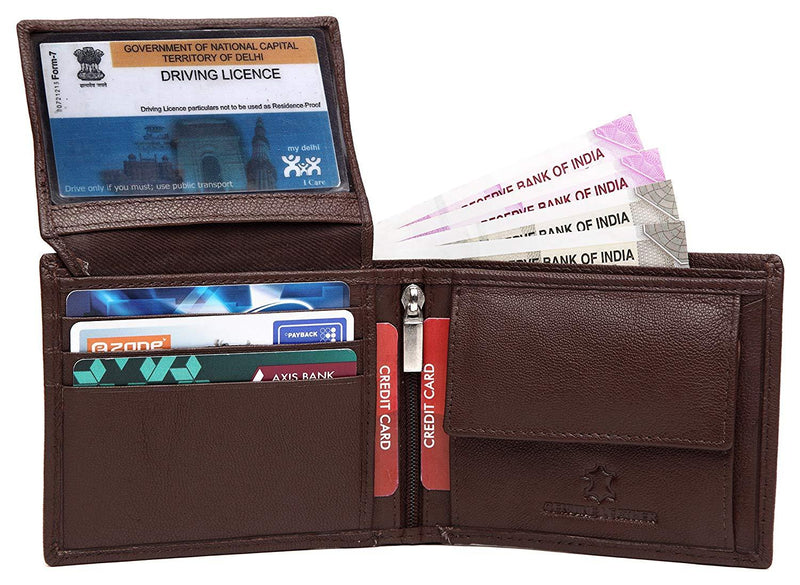 WildHorn Men Brown Genuine Leather Wallet Gift Set Combo - WILDHORN