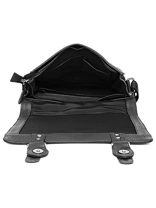 WILDHORN® Original Leather 11.5 inch Messenger Bag for Men I Multipurpose Bag I Office Bag I Travel Bag with Adjustable Strap DIMENTION : L-11.5 inch W-3 inch H-13.5 inch - WILDHORN
