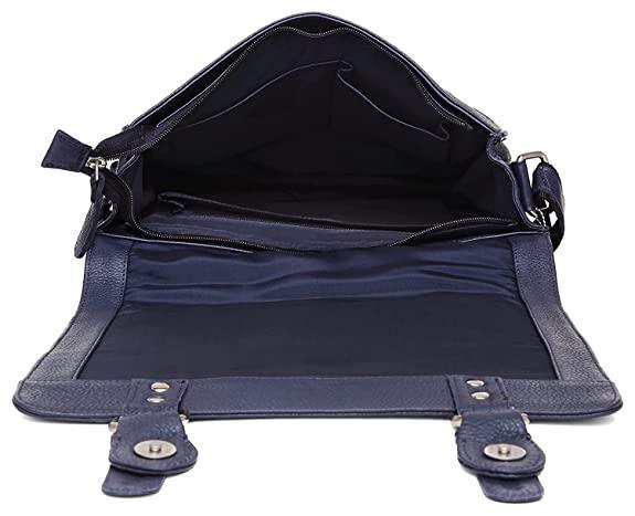WILDHORN® Original Leather 11.5 inch Messenger Bag for Men I Multipurpose Bag I Office Bag I Travel Bag with Adjustable Strap DIMENTION : L-11.5 inch W-3 inch H-13.5 inch - WILDHORN