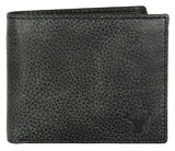 Napa Hide RFID Protected Genuine High Quality Leather Wallet & Pen Combo for Men (BLACK MATT) - WILDHORN