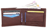 Napa Hide RFID Protected Genuine High Quality Leather Wallet & Pen Combo for Men (MAROON NAPA) - WILDHORN