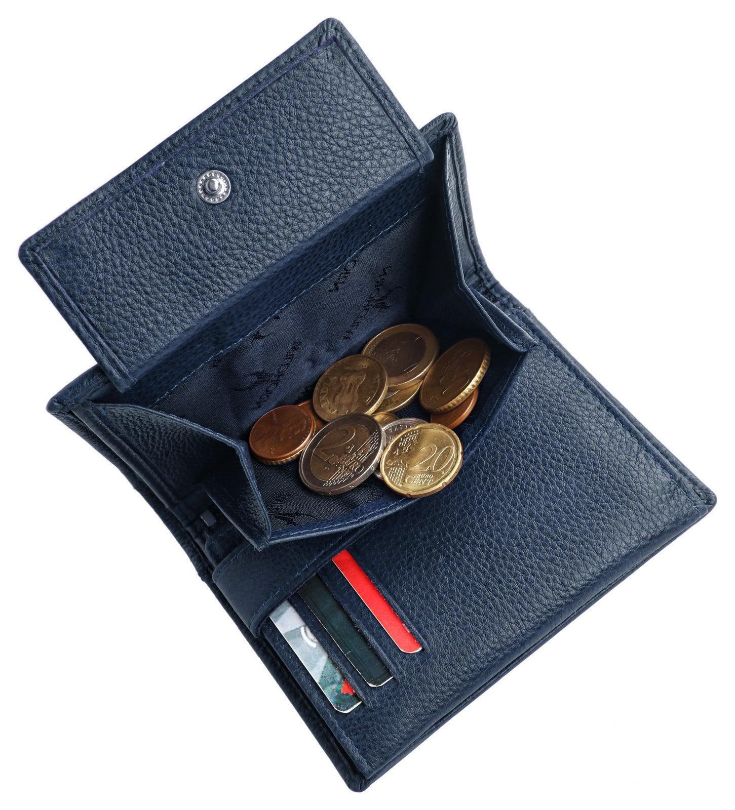 WILDHORN Top Grain Portrait Leather Wallet for Men | Ultra Strong Stitching | Handcrafted | RFID Blocking | 2 ID Slots | 11 Card Slots | Zip Compartment - WILDHORN