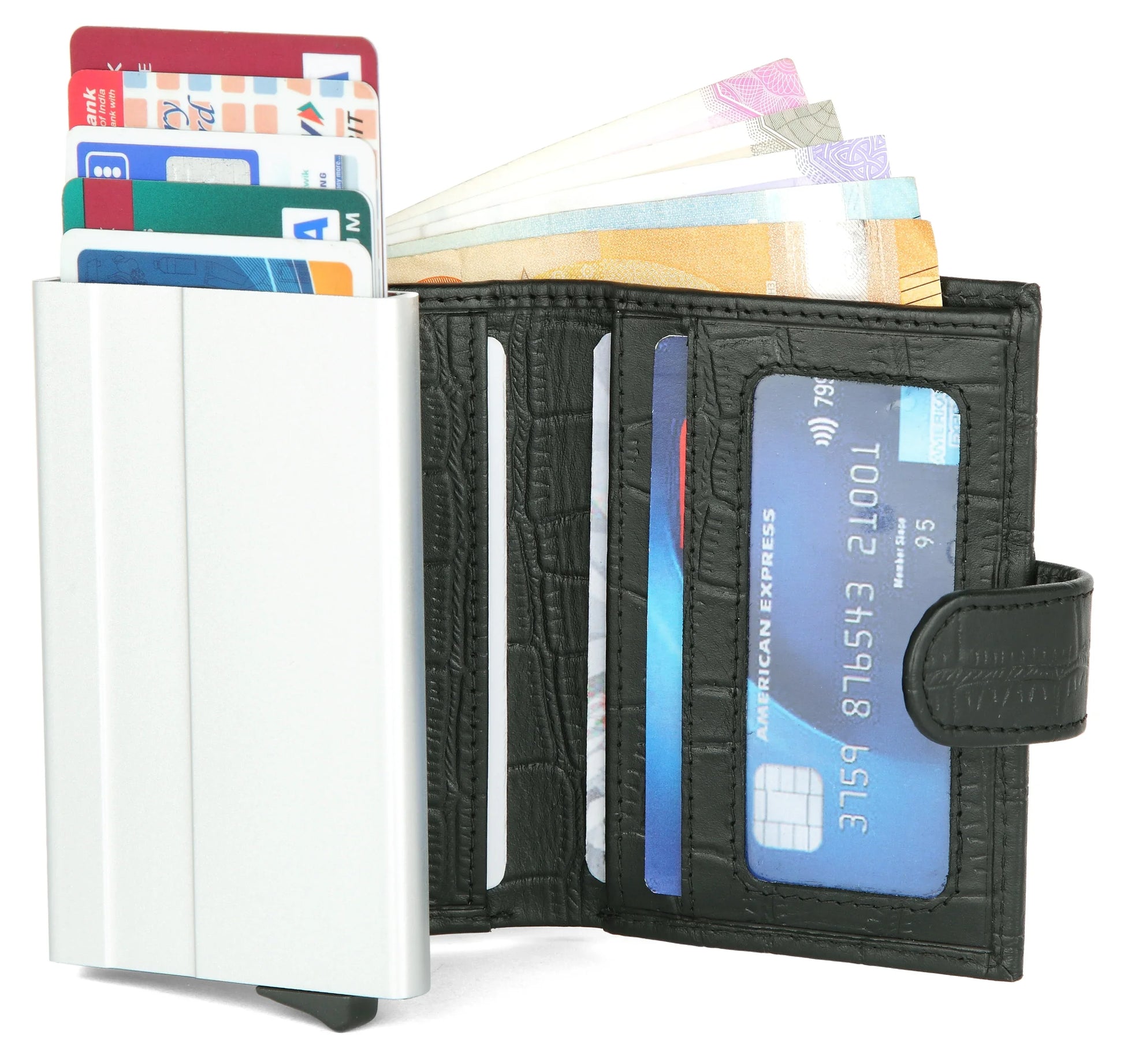 WildHorn® RFID Protected Unisex Genuine Leather Card Holder - WILDHORN