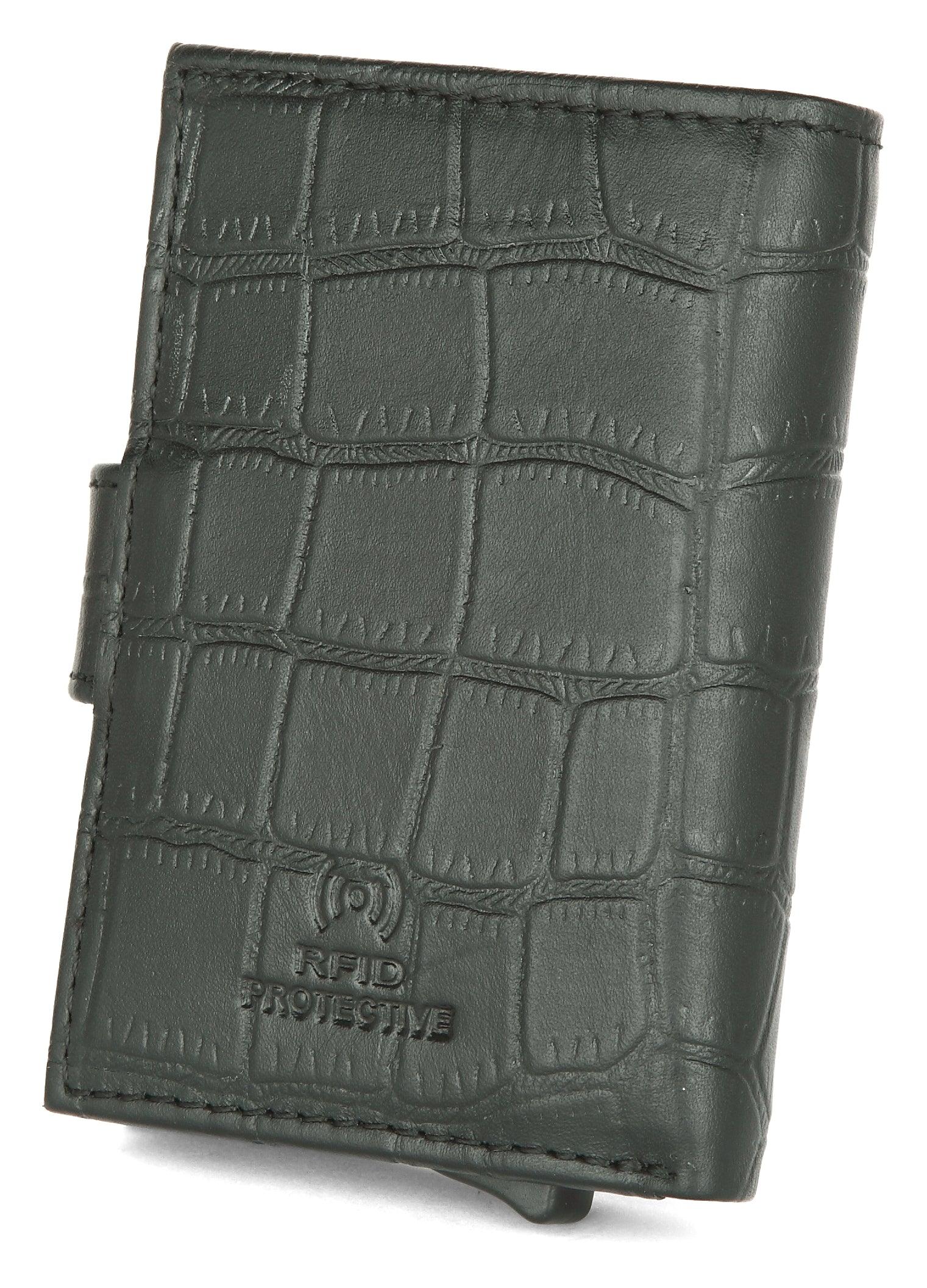 WildHorn® RFID Protected Unisex Genuine Leather Card Holder - WILDHORN