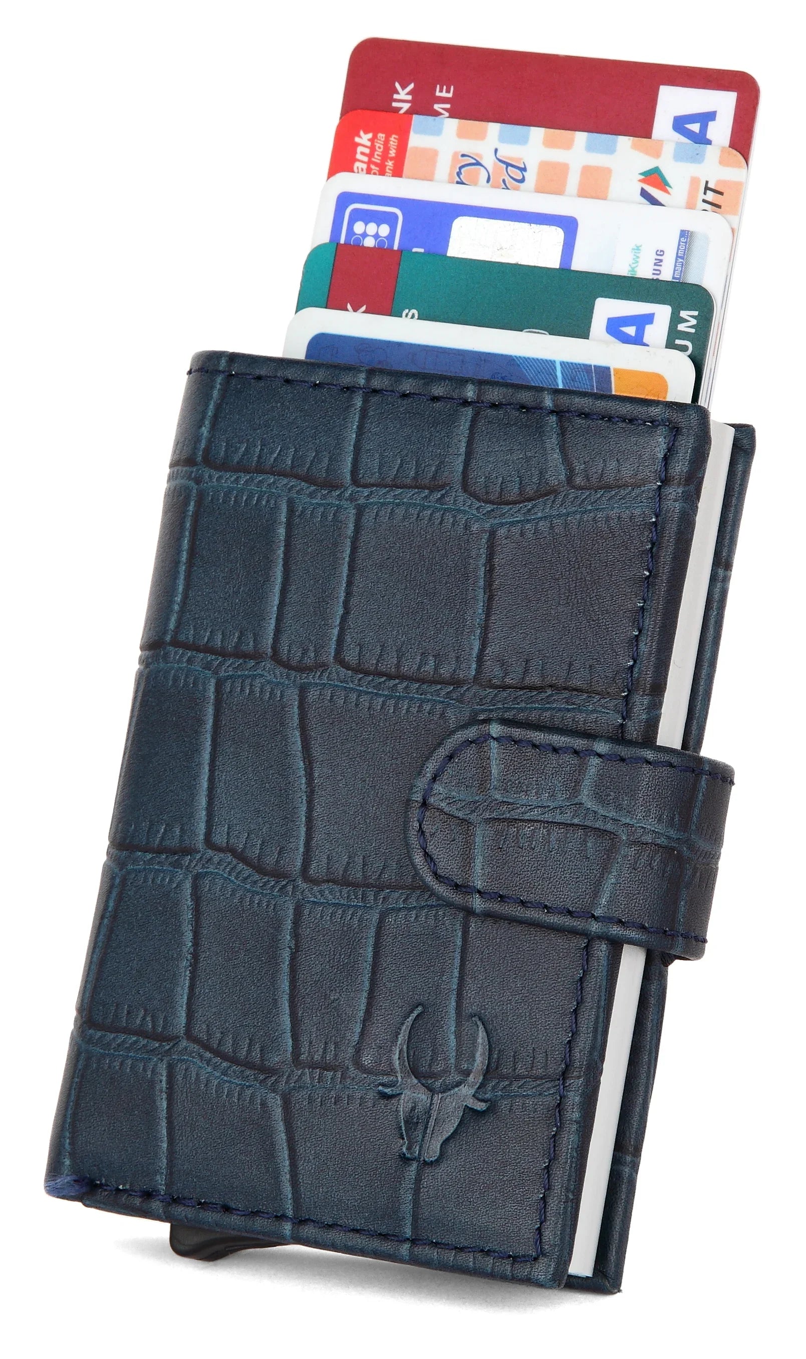 WildHorn® RFID Protected Unisex Genuine Leather Card Holder - WILDHORN