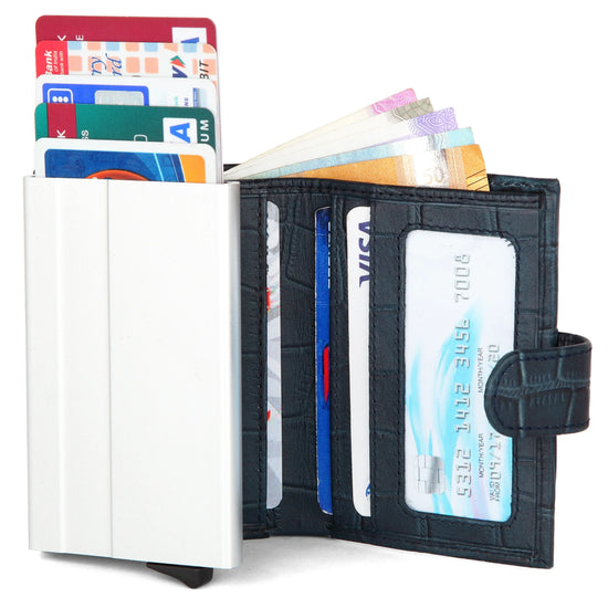 WildHorn® RFID Protected Unisex Genuine Leather Card Holder - WILDHORN