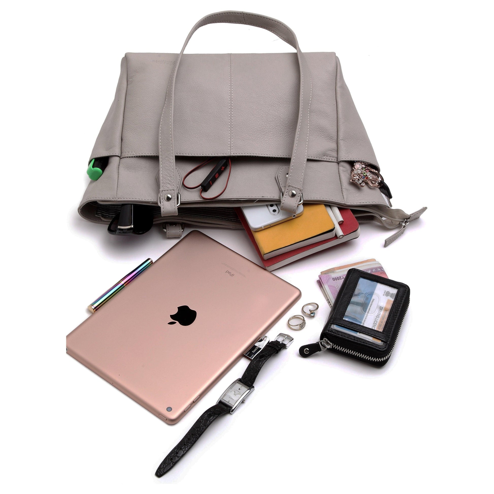 WildHorn® Upper Grain Genuine Leather Ladies Tote bag |Shoulder bag - WILDHORN