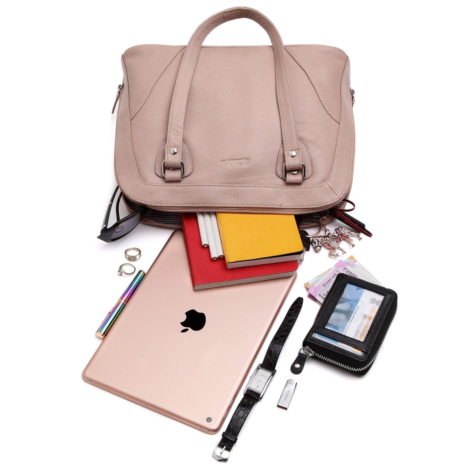 WildHorn® Upper Grain Genuine Leather Shoulder Bag for Girls & Women. - WILDHORN
