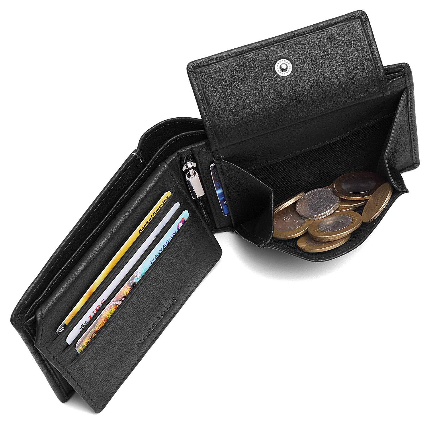 Napa Hide Black Men's Wallet (NPH008 BLK) - WILDHORN