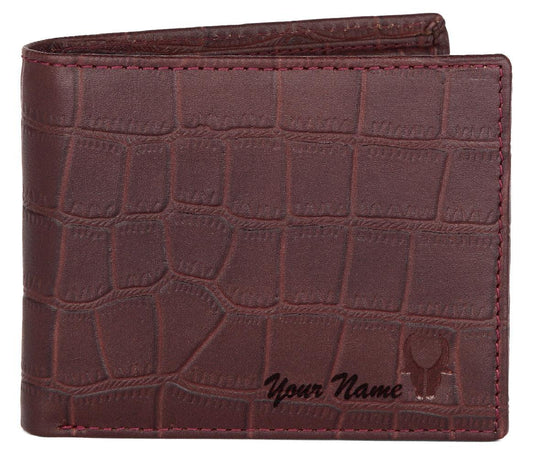 WildHorn® RFID Protected Custom Engraved Personalized High Quality Mens Leather Wallet for Gifting - WILDHORN