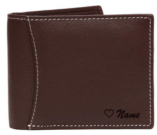 WildHorn® RFID Protected Custom Engraved Personalized High Quality Mens Leather Wallet for Gifting - WILDHORN