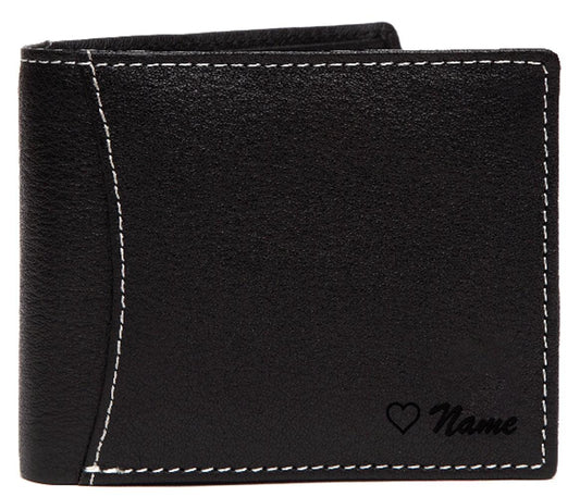 WildHorn® RFID Protected Custom Engraved Personalized High Quality Mens Leather Wallet for Gifting - WILDHORN