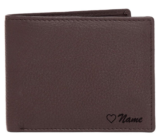 WildHorn® RFID Protected Custom Engraved Personalized High Quality Mens Leather Wallet for Gifting - WILDHORN