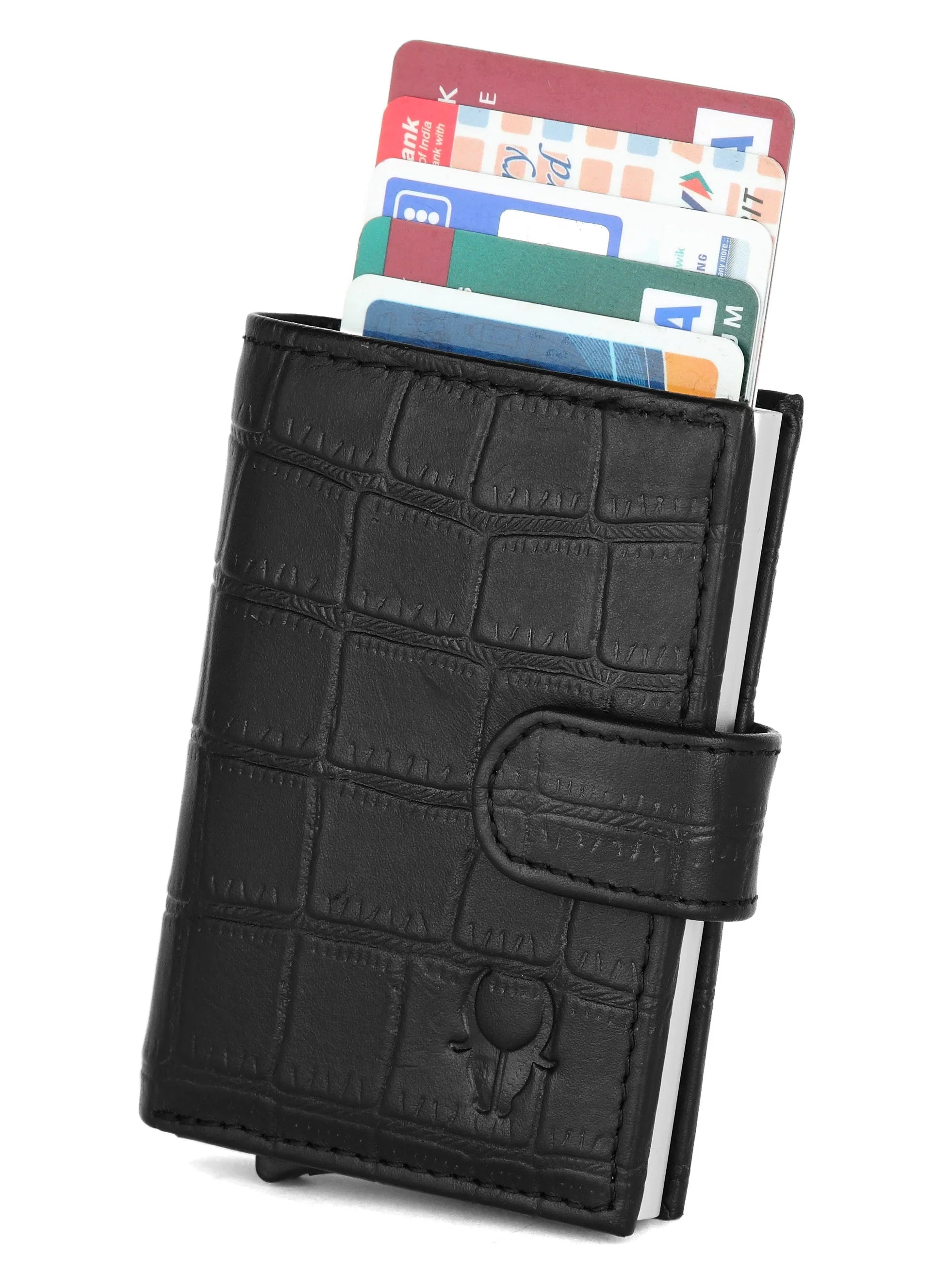 WildHorn® RFID Protected Unisex Genuine Leather Card Holder - WILDHORN