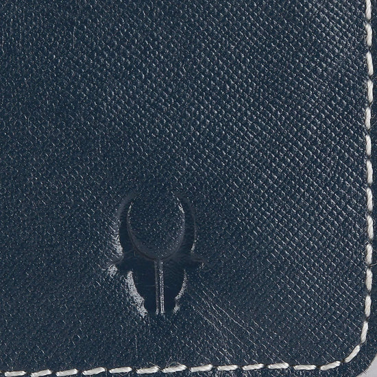WildHorn Blue Hand Crafted Genuine Leather Credit Card Holder - WILDHORN