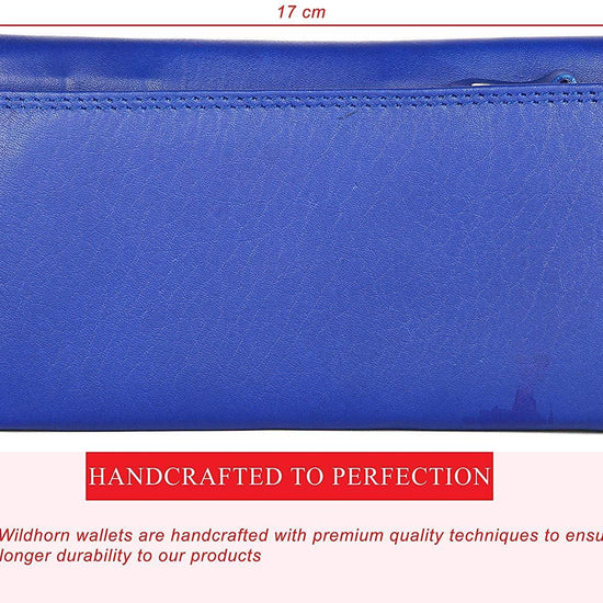 WildHorn Emily RFID PROTECTED Genuine Leather Wallet for Women stylish|Purse for Women/Girls - WILDHORN